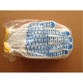 10gauge blench white blue PVC wave-dot glove